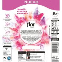 Suavizante Twist frutos rojos FLOR, botella 59 dosis