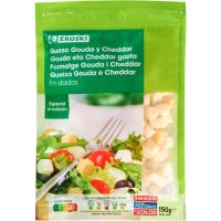 Queso en dados para ensalada EROSKI, bolsa 150 g