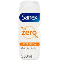 Gel piel seca SANEX ZERO, bote 550 ml