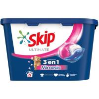 Detergente en cásulas SKIP ULTIMATE MIMOSÍN, caja 22 dosis