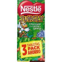 Chocolate Jungly NESTLÉ, pack 3x125 g