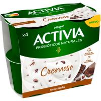 Activia cremoso de stracciatella DANONE, pack 4x115 g