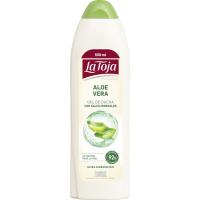 Gel de ducha aloe vera LA TOJA, bote 550 ml