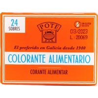 Colorante azul POTE, caja 24 sobres