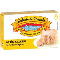 Atún claro en aceite de girasol PALACIO DE ORIENTE, lata 200 g