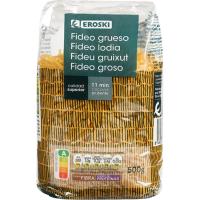 Fideo grueso EROSKI, paquete 500 g