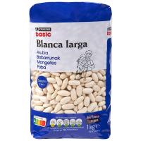 Alubia blanca larga EROSKI, paquete 1 kg