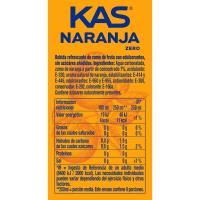 Refresco de naranja KAS ZERO, botella 2 litros