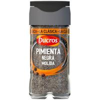 Pimienta negra molida DUCROS, frasco 40 g