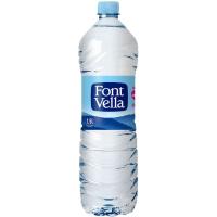 Agua mineral FONT VELLA, botella 1,5 litros