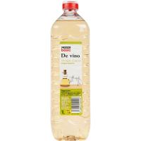 Vinagre de vino blanco EROSKI basic, botella 1 litro