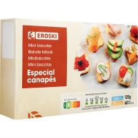 Mini biscottes EROSKI, caja 120 g