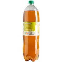 Refresco con gas sabor manzana EROSKI, botella 2 litros