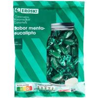 Caramelo de menta-eucalipto EROSKI, bolsa 150 g