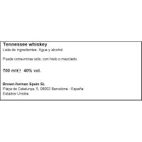 Tenessee Whisky JACK DANIEL`S, botella 70 cl