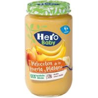 Potito de melocotónn-plátano HERO, tarro 235 g