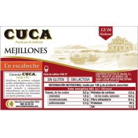 Mejillón en escabeche 12/16 piezas CUCA, lata 115 g