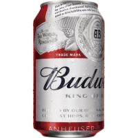 Cerveza americana BUDWEISER, lata 33 cl