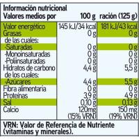 Yogur desnatado sabor limón EROSKI basic, pack 4x125 g