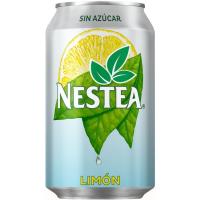 Refresco de té al limón sin azúcar NESTEA, lata 33 cl