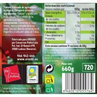 Tomate triturado EROSKI BIO, frasco 660 g