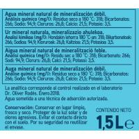 Agua mineral EROSKI, botella 1,5 litros