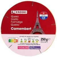 Queso Camembert EROSKI, caja 250 g