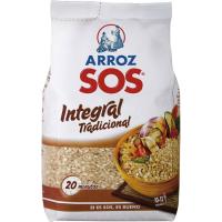 Arroz integral SOS, paquete 1 kg