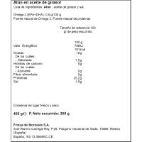 Atún en aceite vegetal RIBEIRA, lata 400 g