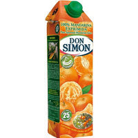 Zumo de mandarina exprimida DON SIMON, brik 1 litro