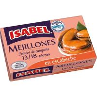 Mejillón en escabeche 13/18 piezas ISABEL, lata 115 g