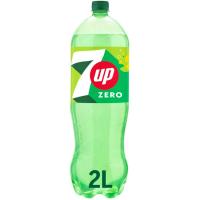 Refresco de lima limón SEVEN UP ZERO, botella 2 litros