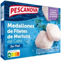 Medallones de merluza PESCANOVA, caja 400 g