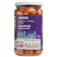 Salchichas Cocktail EROSKI, frasco 200 g