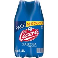 Gaseosa LA CASERA, pack 4x1,5 litros