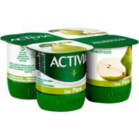 Activia con pera DANONE, pack 4x120 g