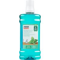 Enjuague bucal frescor verde EROSKI BASIC, botella 500 ml